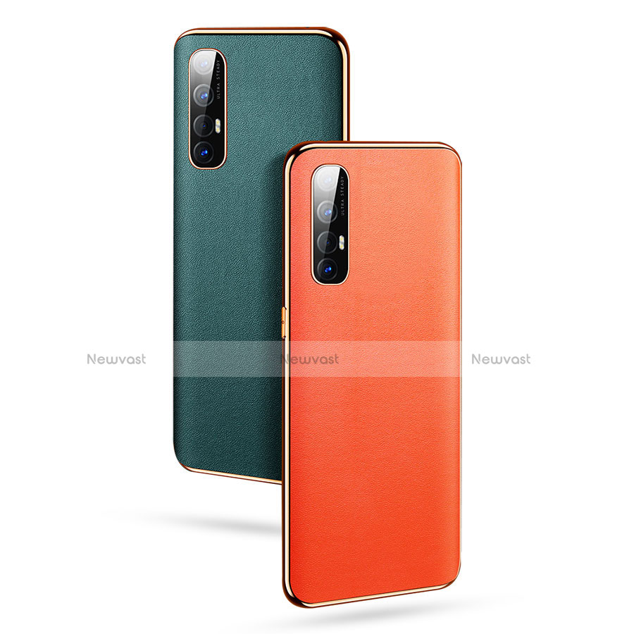 Soft Luxury Leather Snap On Case Cover L01 for Oppo Reno3 Pro