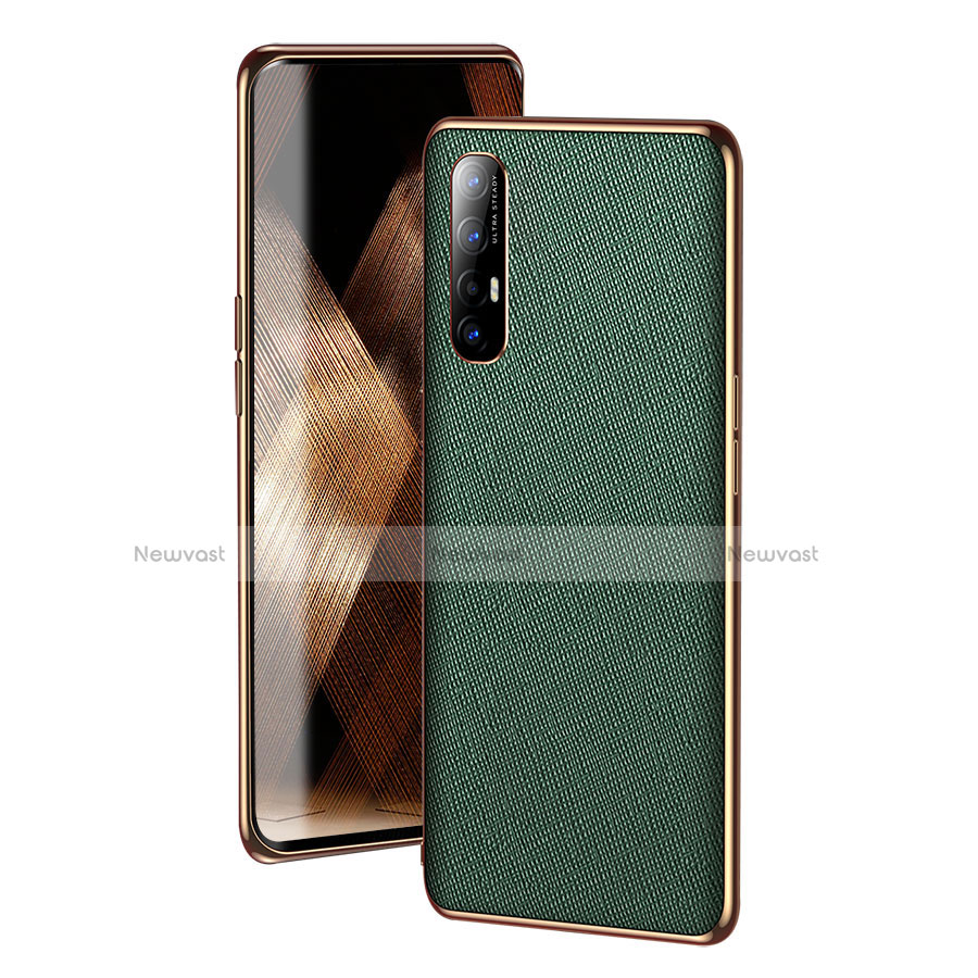 Soft Luxury Leather Snap On Case Cover L02 for Oppo Find X2 Neo