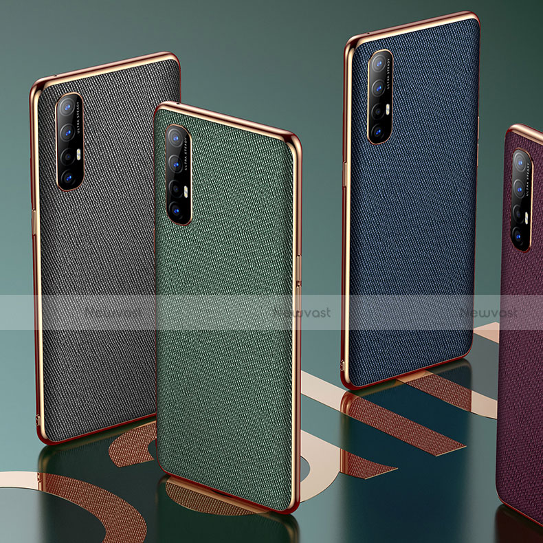 Soft Luxury Leather Snap On Case Cover L02 for Oppo Find X2 Neo