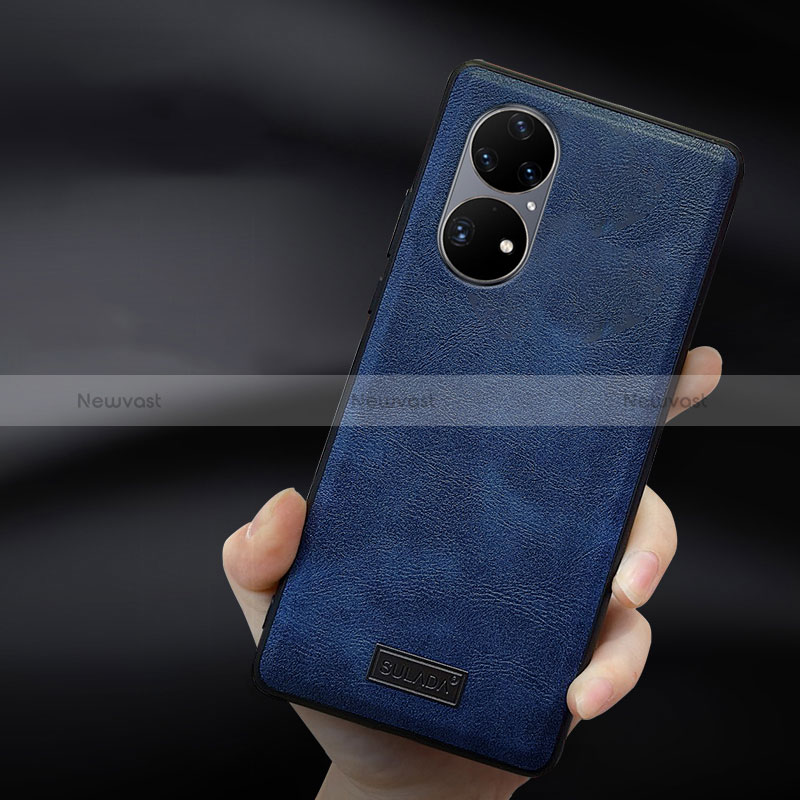Soft Luxury Leather Snap On Case Cover LD2 for Huawei P50 Pro
