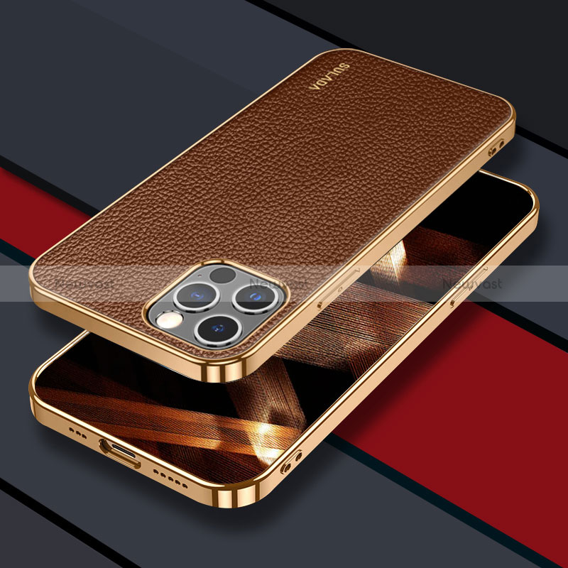 Soft Luxury Leather Snap On Case Cover LD3 for Apple iPhone 14 Pro Max