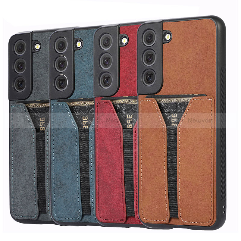 Soft Luxury Leather Snap On Case Cover M02T for Samsung Galaxy S22 Plus 5G