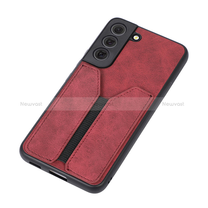 Soft Luxury Leather Snap On Case Cover M02T for Samsung Galaxy S22 Plus 5G