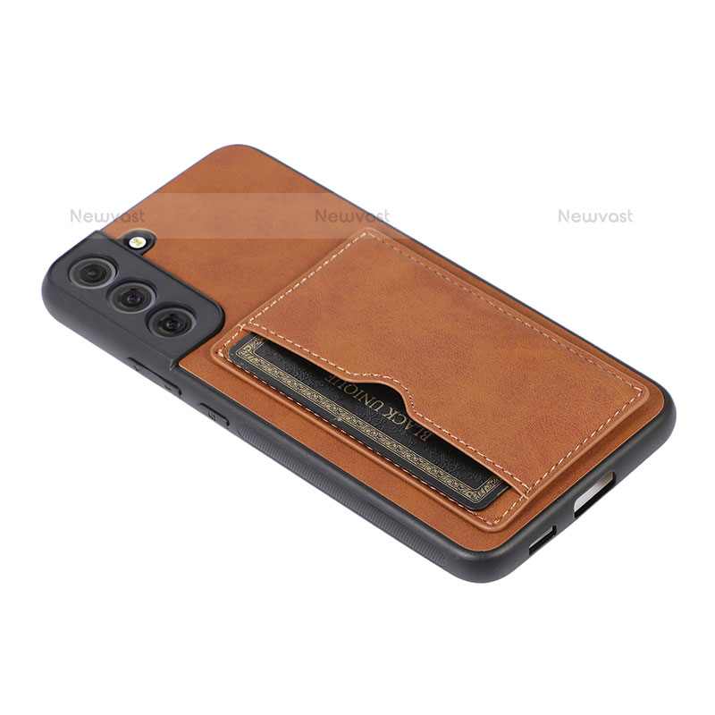 Soft Luxury Leather Snap On Case Cover M03T for Samsung Galaxy S22 5G