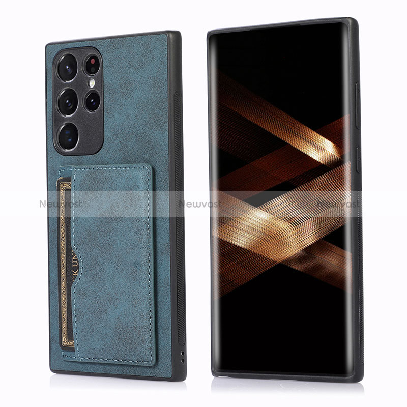 Soft Luxury Leather Snap On Case Cover M03T for Samsung Galaxy S24 Ultra 5G