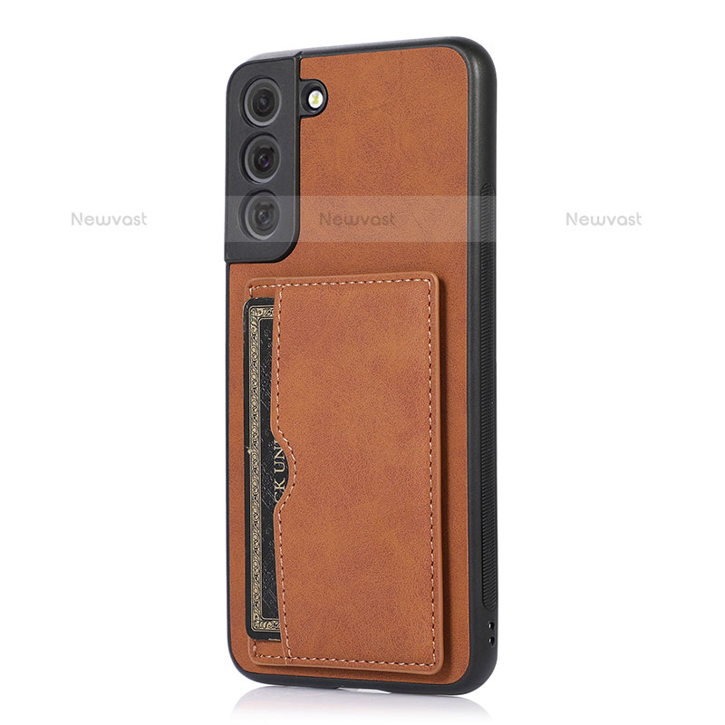 Soft Luxury Leather Snap On Case Cover M04T for Samsung Galaxy S21 5G