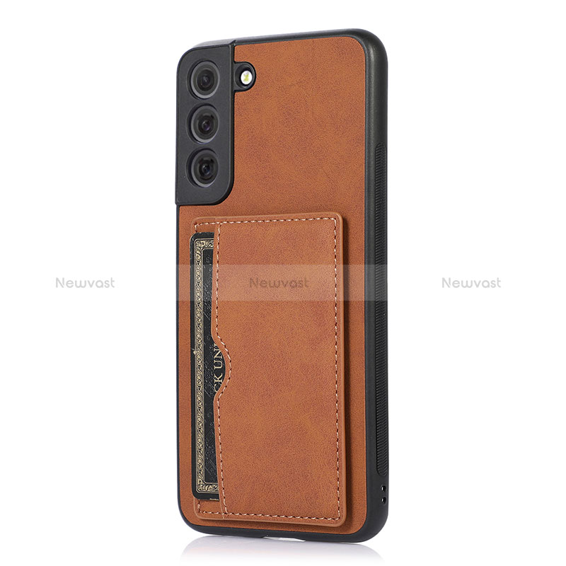 Soft Luxury Leather Snap On Case Cover M04T for Samsung Galaxy S22 Plus 5G