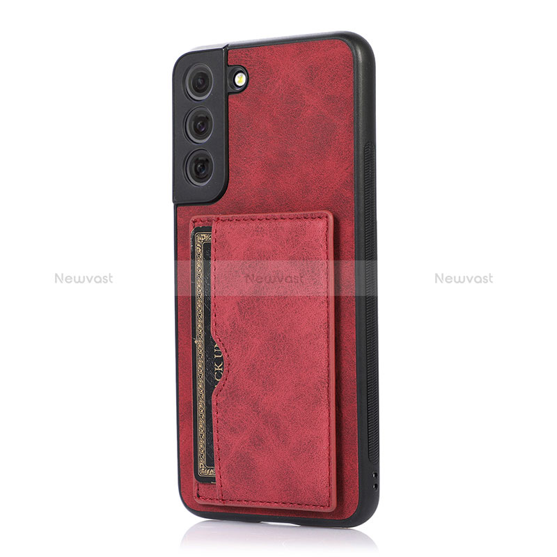 Soft Luxury Leather Snap On Case Cover M04T for Samsung Galaxy S22 Plus 5G