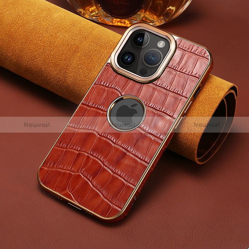 Soft Luxury Leather Snap On Case Cover MT3 for Apple iPhone 15 Pro Max