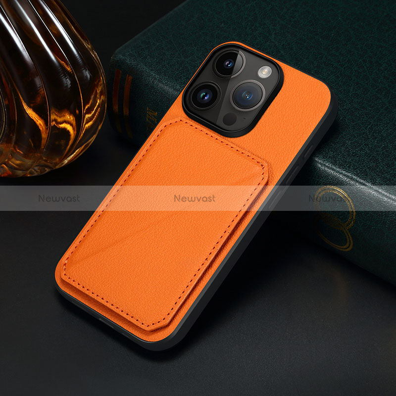 Soft Luxury Leather Snap On Case Cover MT4 for Apple iPhone 14 Pro