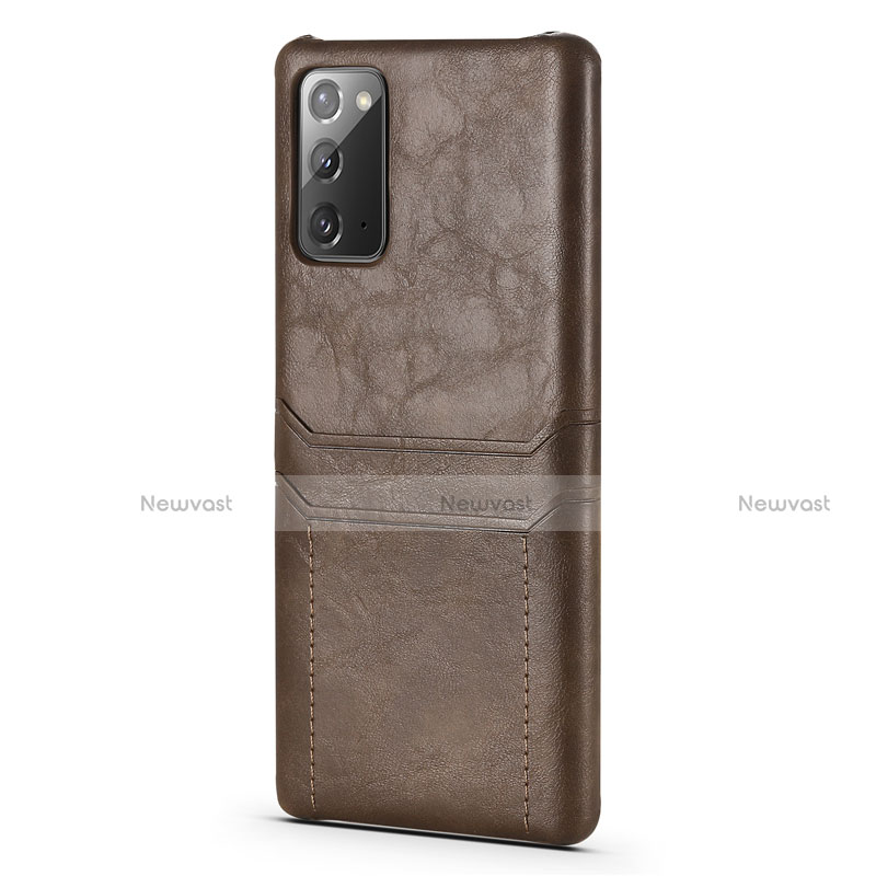 Soft Luxury Leather Snap On Case Cover N02 for Samsung Galaxy Note 20 5G