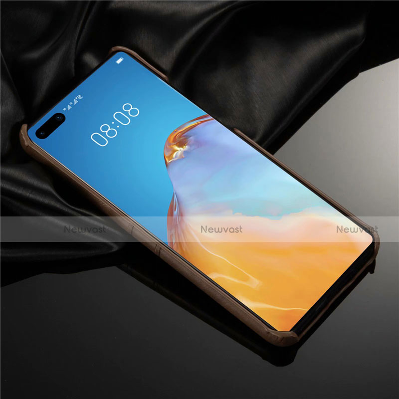 Soft Luxury Leather Snap On Case Cover N06 for Huawei P40 Pro