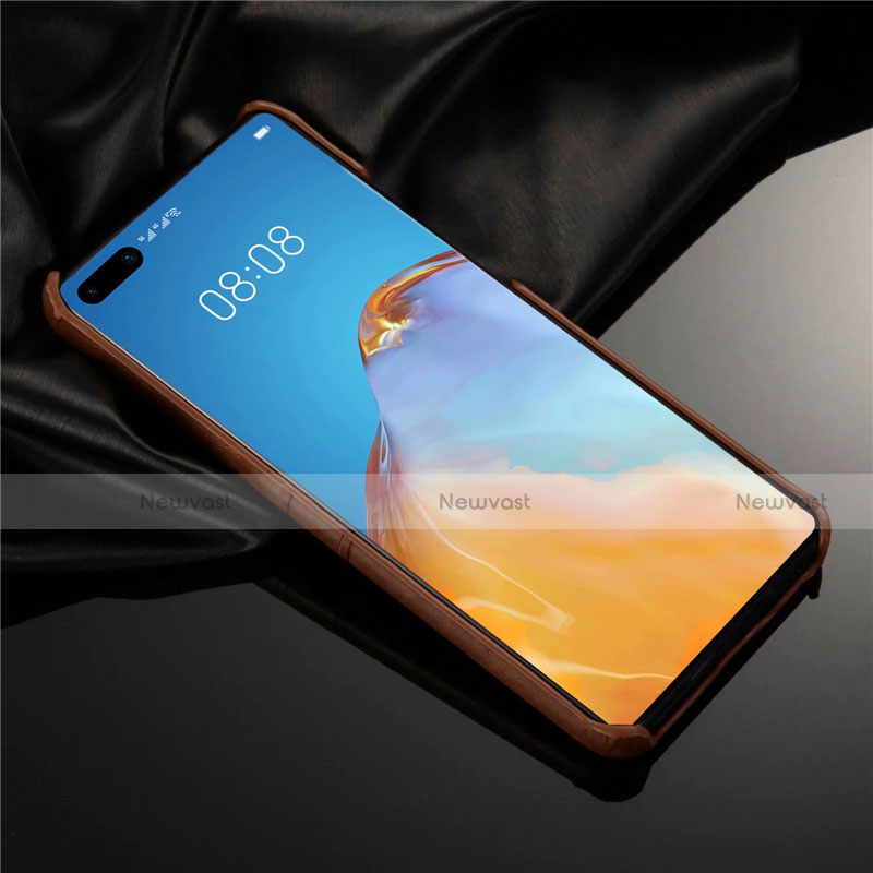 Soft Luxury Leather Snap On Case Cover N06 for Huawei P40 Pro