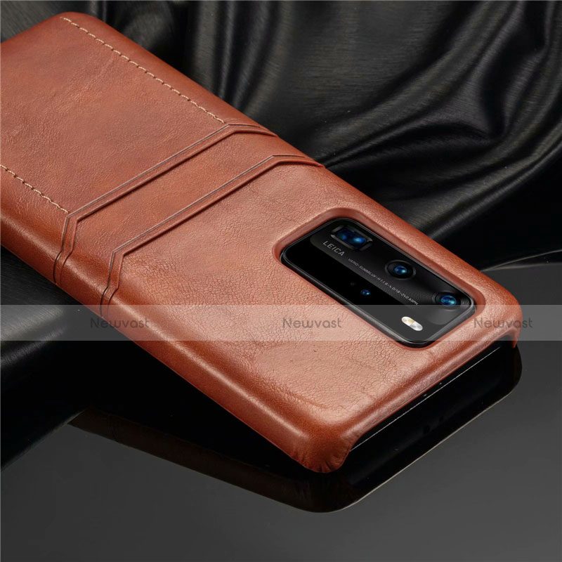 Soft Luxury Leather Snap On Case Cover N06 for Huawei P40 Pro