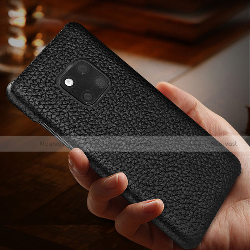 Soft Luxury Leather Snap On Case Cover P01 for Huawei Mate 20 Pro