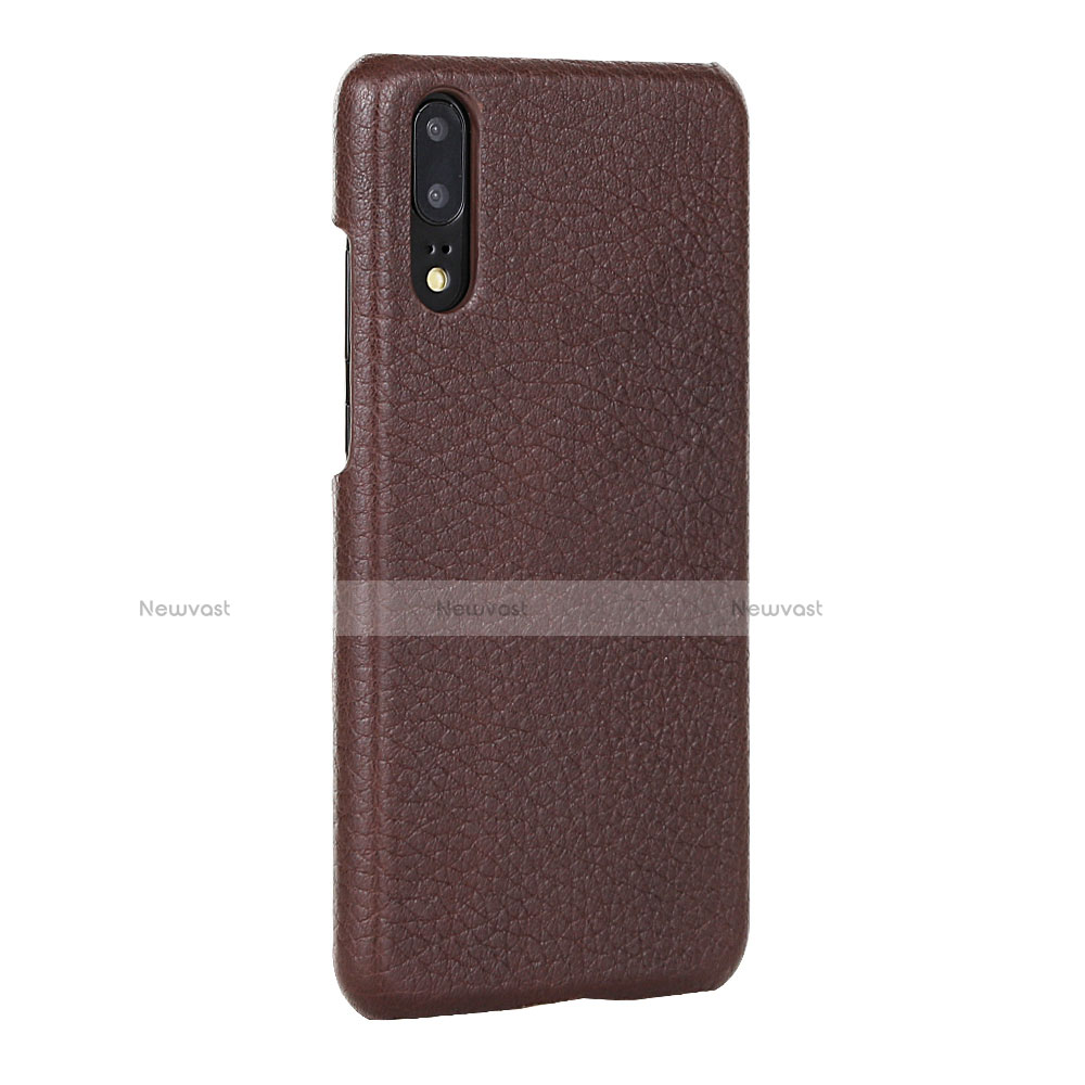 Soft Luxury Leather Snap On Case Cover P01 for Huawei P20