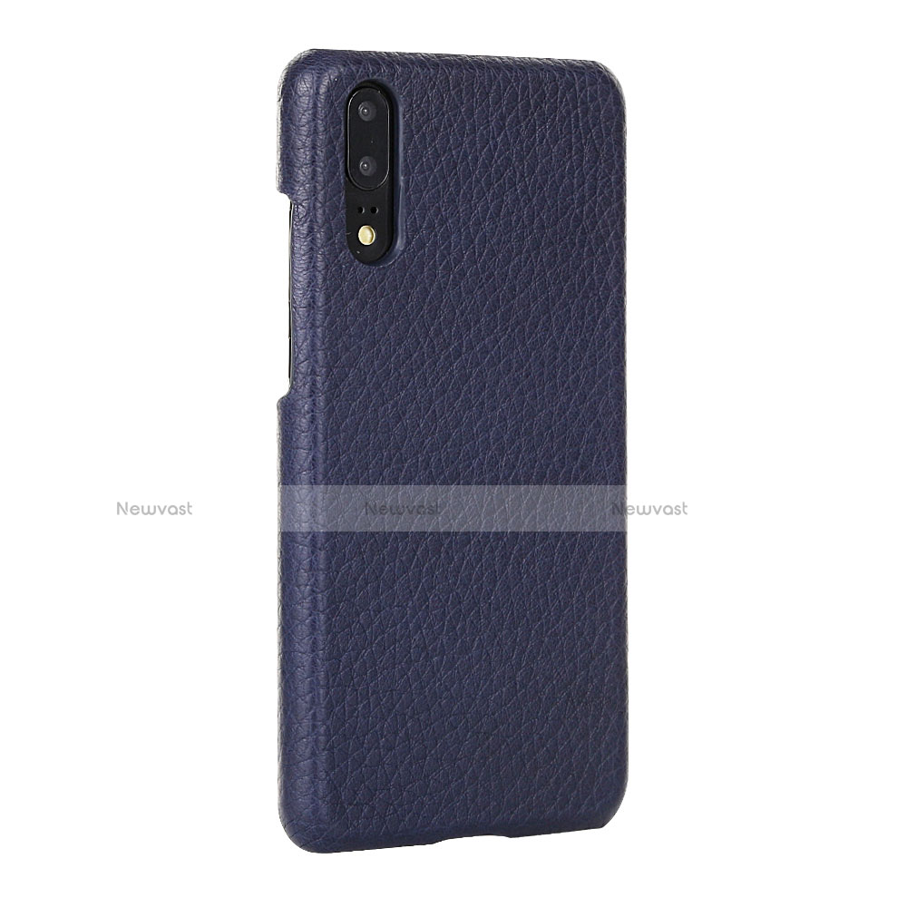 Soft Luxury Leather Snap On Case Cover P01 for Huawei P20