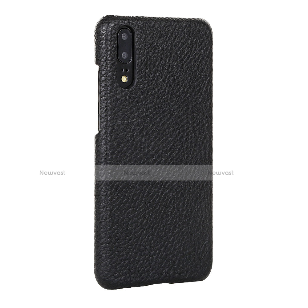 Soft Luxury Leather Snap On Case Cover P01 for Huawei P20