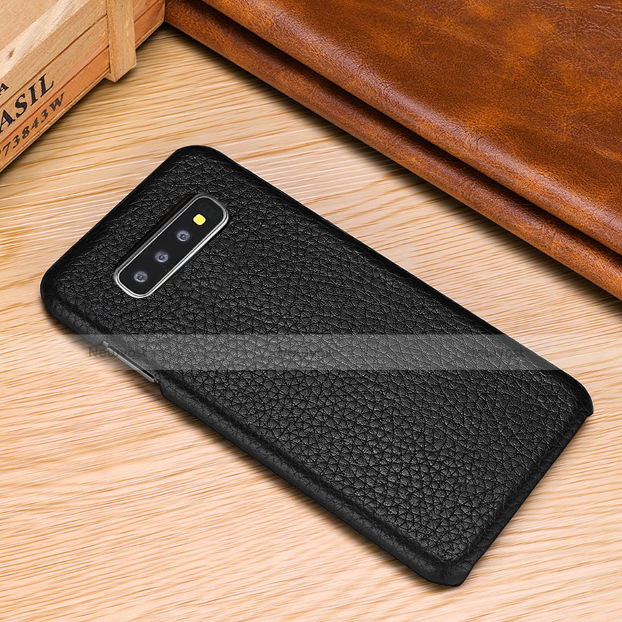 Soft Luxury Leather Snap On Case Cover P01 for Samsung Galaxy S10 Plus