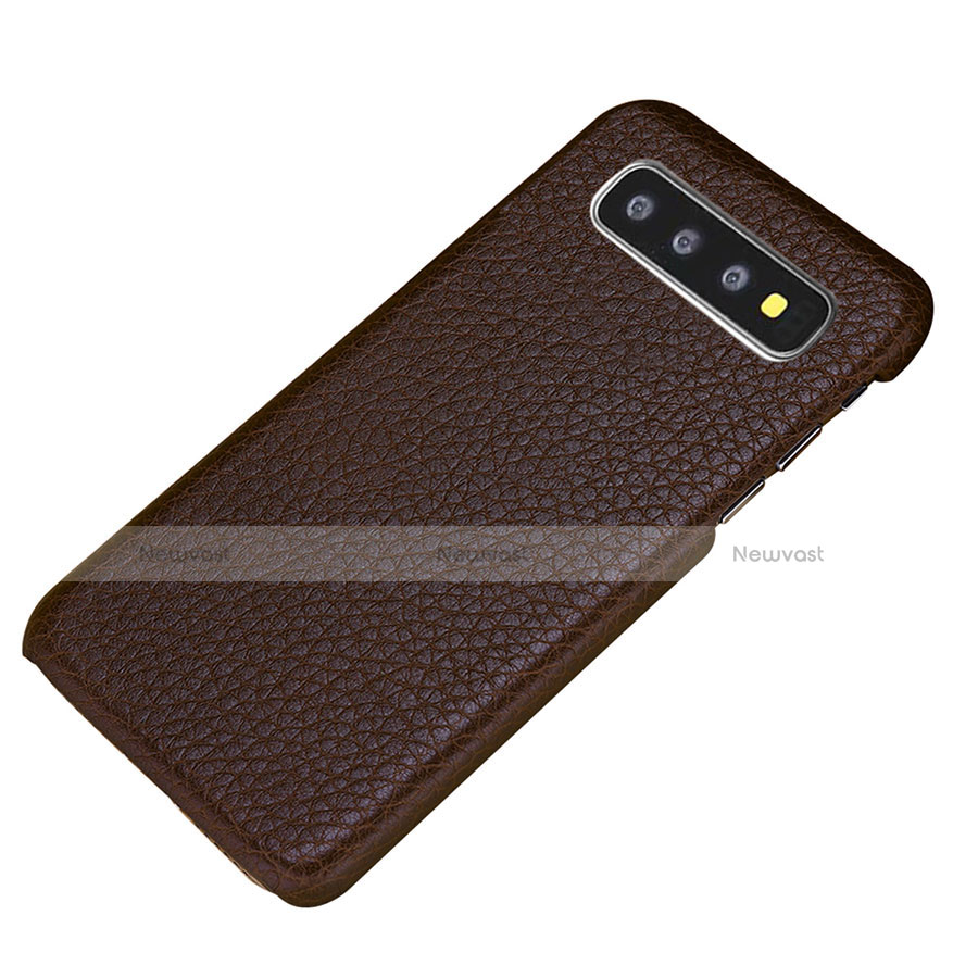 Soft Luxury Leather Snap On Case Cover P01 for Samsung Galaxy S10e