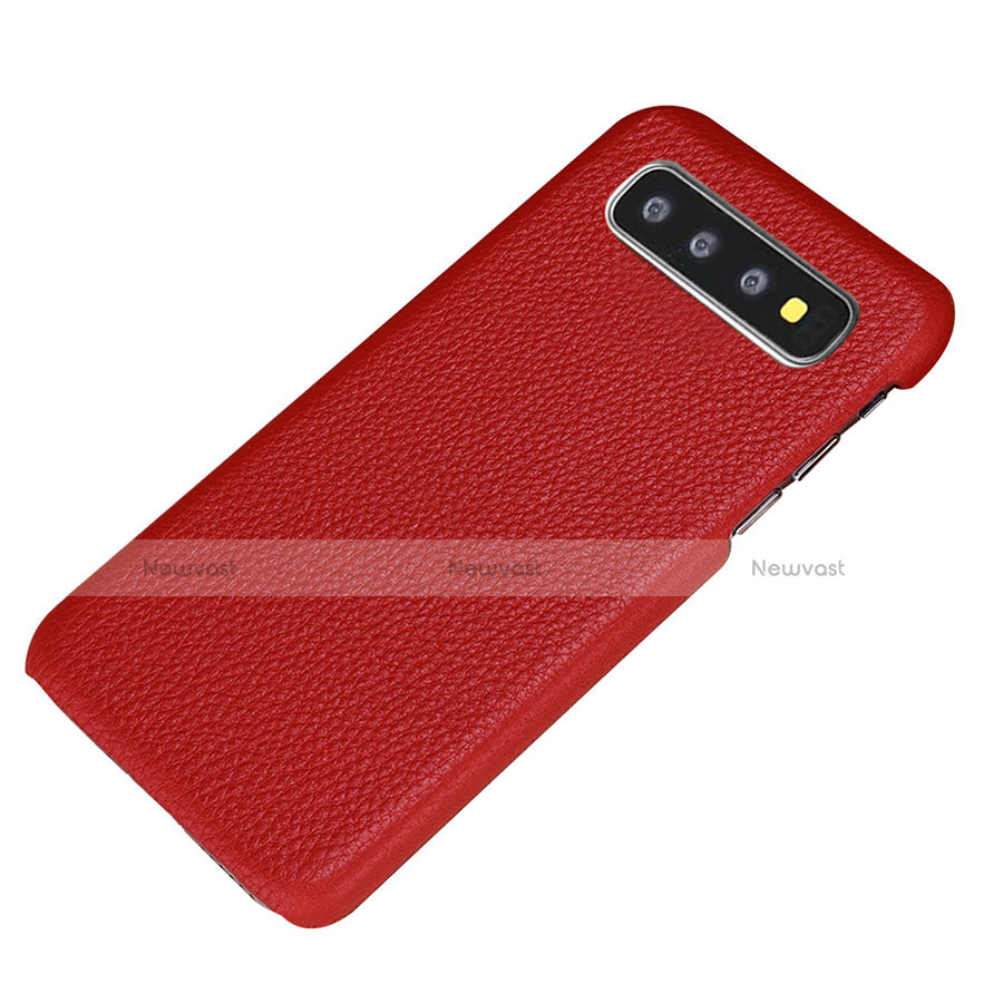 Soft Luxury Leather Snap On Case Cover P01 for Samsung Galaxy S10e