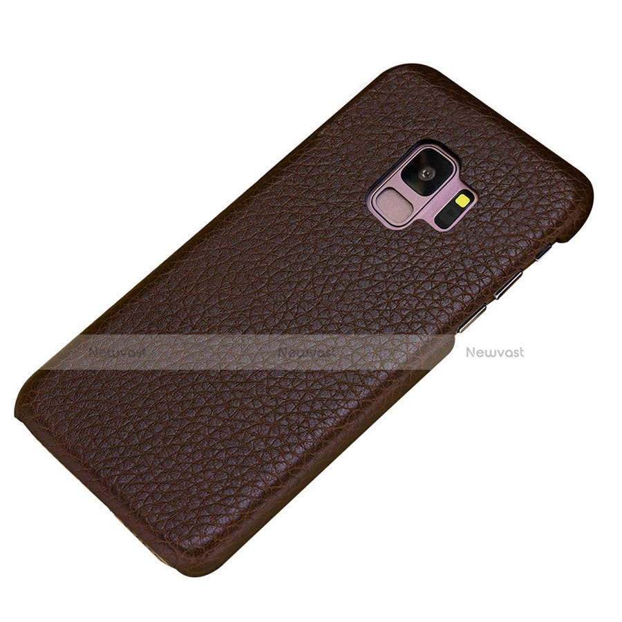 Soft Luxury Leather Snap On Case Cover P01 for Samsung Galaxy S9 Plus