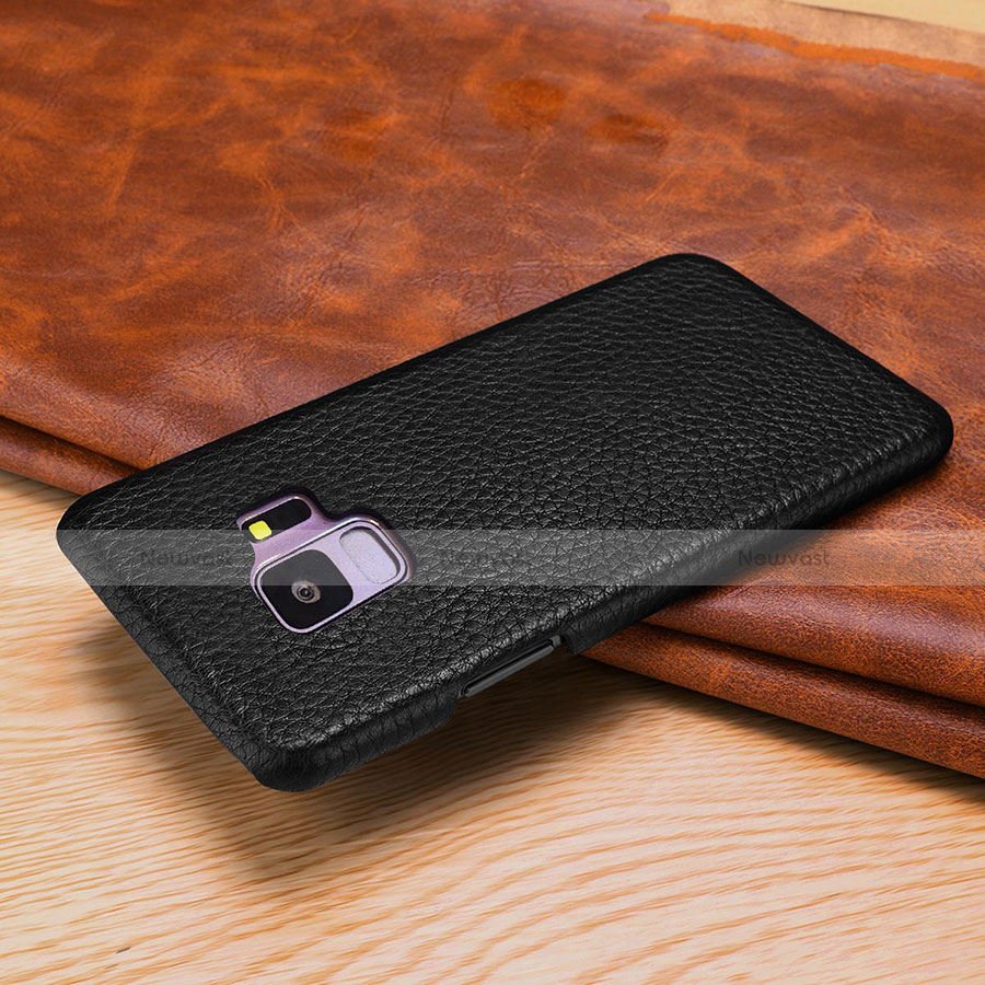 Soft Luxury Leather Snap On Case Cover P01 for Samsung Galaxy S9 Plus