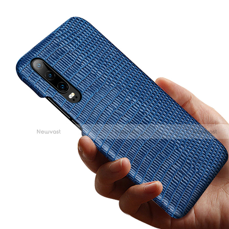 Soft Luxury Leather Snap On Case Cover P02 for Huawei P30