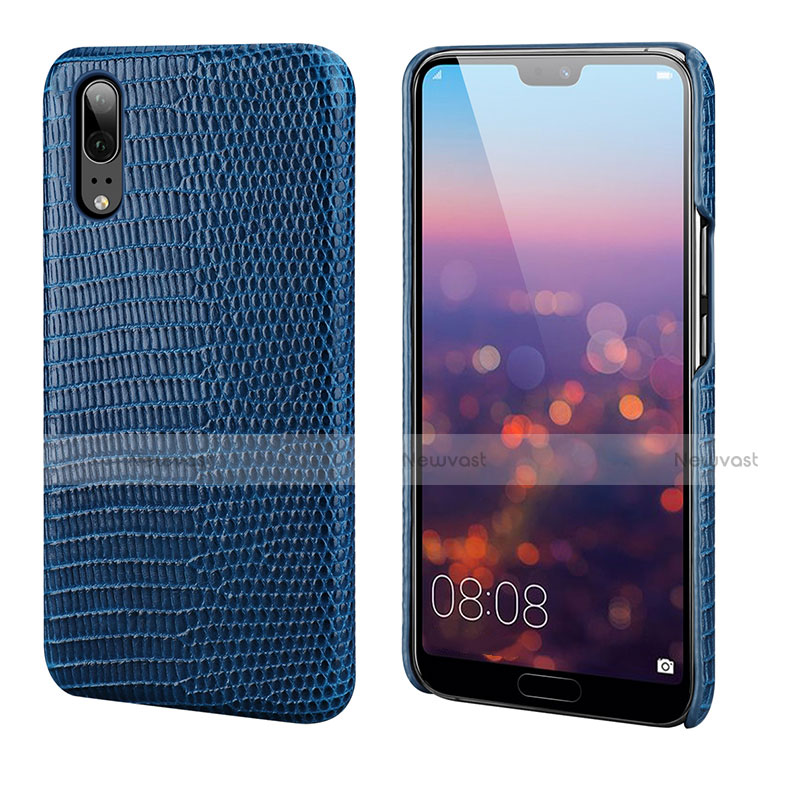 Soft Luxury Leather Snap On Case Cover P03 for Huawei P20