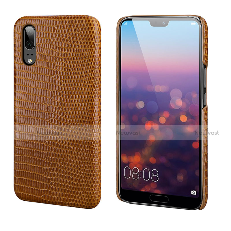 Soft Luxury Leather Snap On Case Cover P03 for Huawei P20