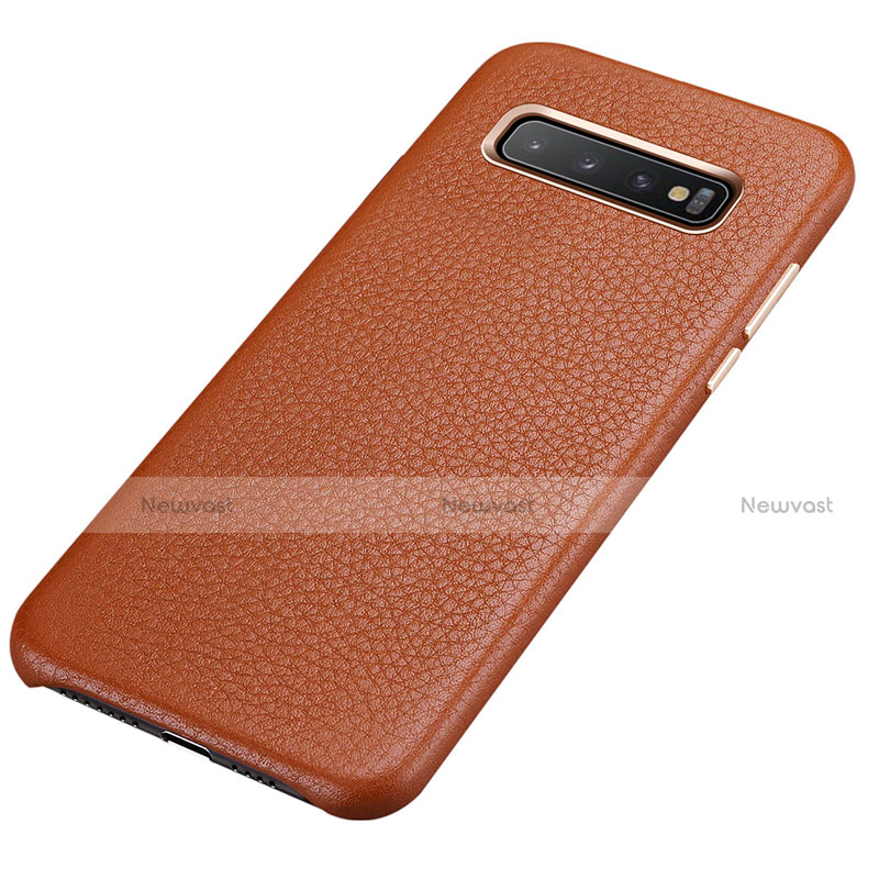 Soft Luxury Leather Snap On Case Cover P03 for Samsung Galaxy S10