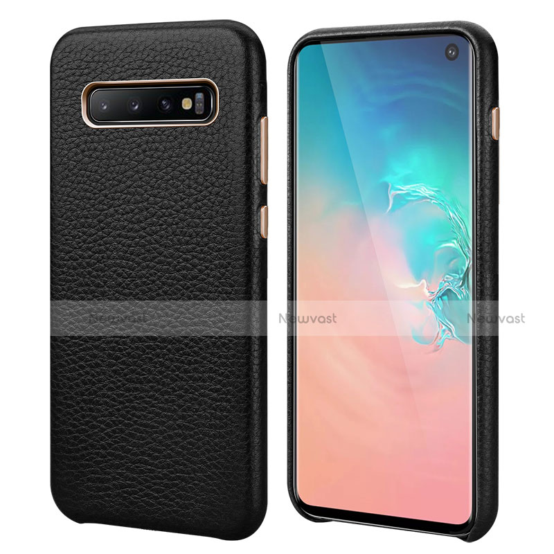 Soft Luxury Leather Snap On Case Cover P03 for Samsung Galaxy S10