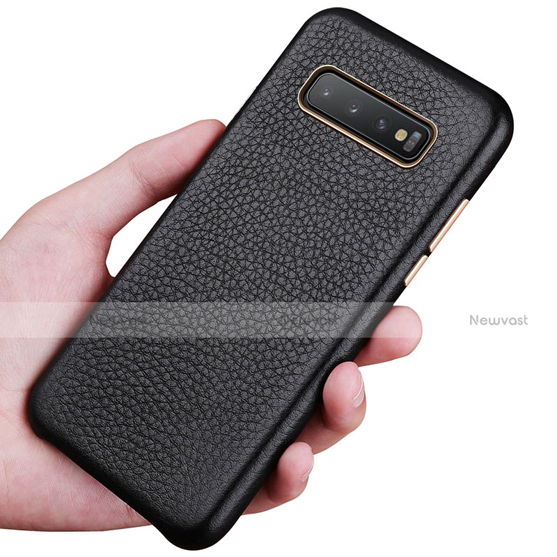 Soft Luxury Leather Snap On Case Cover P03 for Samsung Galaxy S10