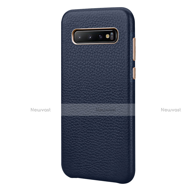 Soft Luxury Leather Snap On Case Cover P03 for Samsung Galaxy S10