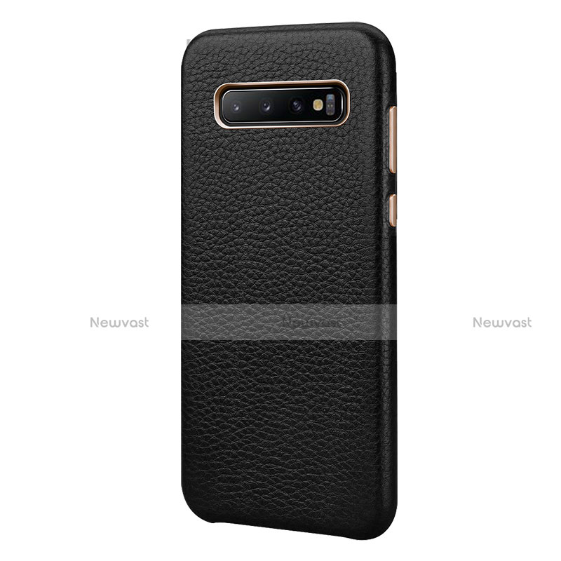 Soft Luxury Leather Snap On Case Cover P03 for Samsung Galaxy S10 Plus