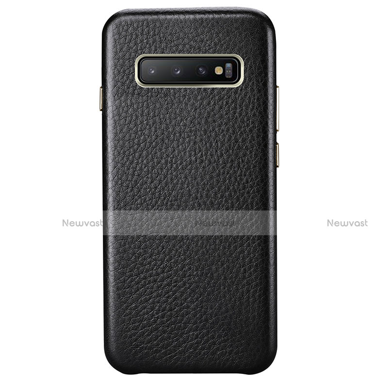 Soft Luxury Leather Snap On Case Cover P03 for Samsung Galaxy S10 Plus
