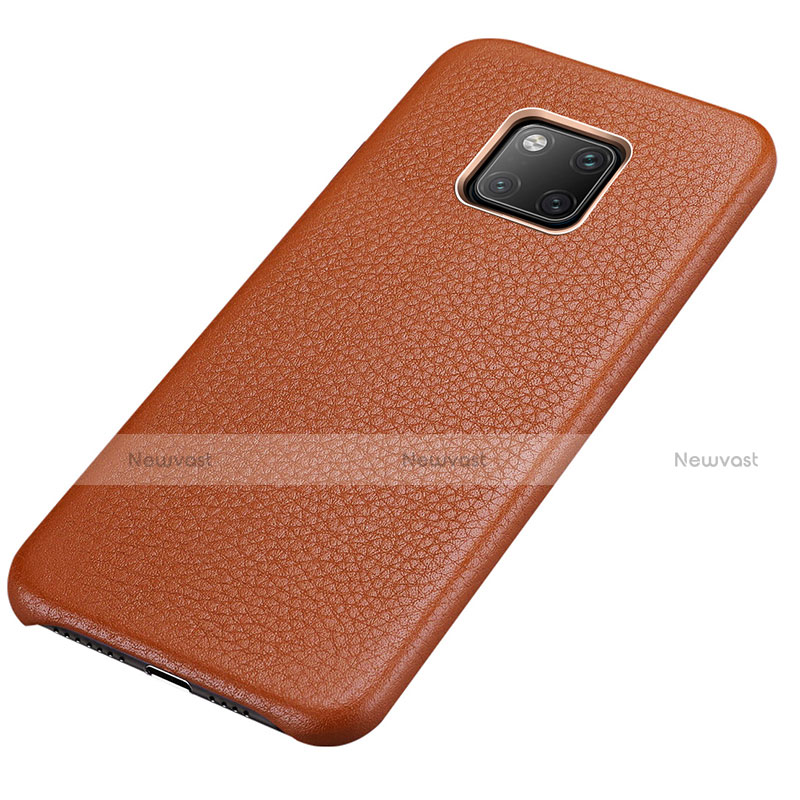 Soft Luxury Leather Snap On Case Cover P04 for Huawei Mate 20 Pro