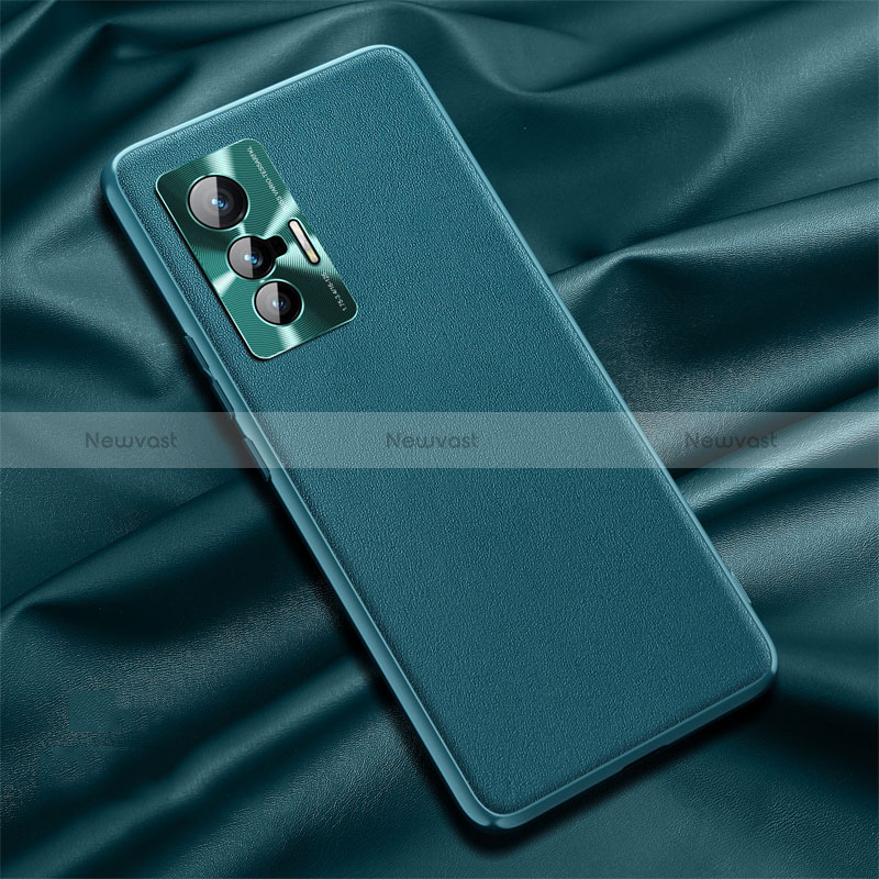 Soft Luxury Leather Snap On Case Cover QK1 for Vivo X70 5G Green