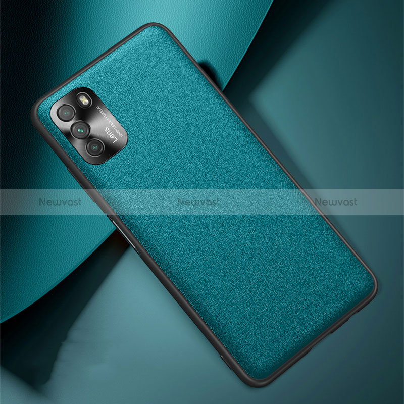 Soft Luxury Leather Snap On Case Cover QK1 for Xiaomi Poco M3 Green