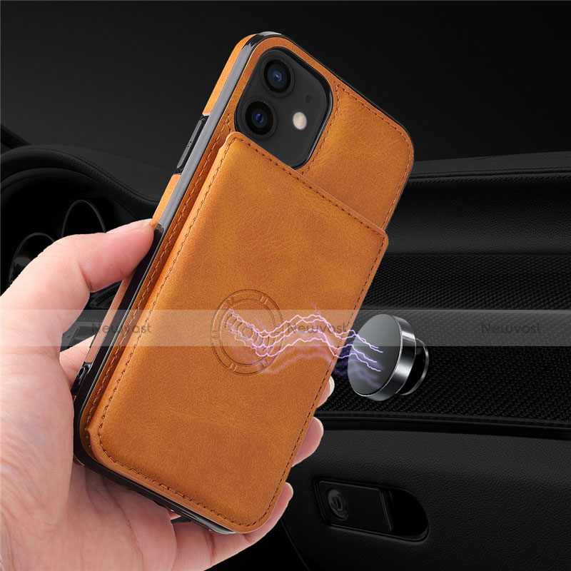 Soft Luxury Leather Snap On Case Cover R01 for Apple iPhone 12