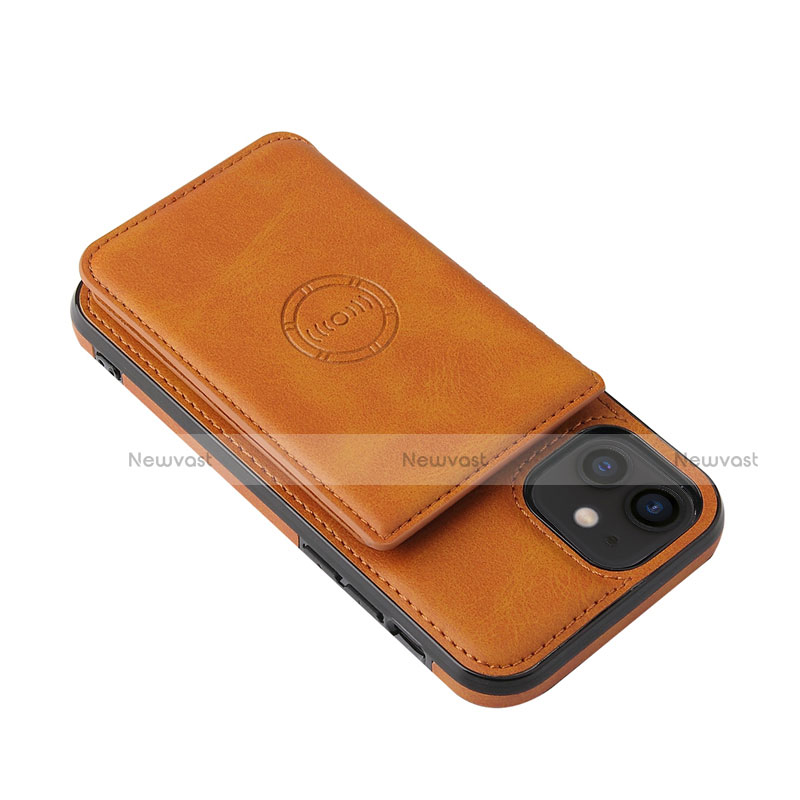 Soft Luxury Leather Snap On Case Cover R01 for Apple iPhone 12 Mini