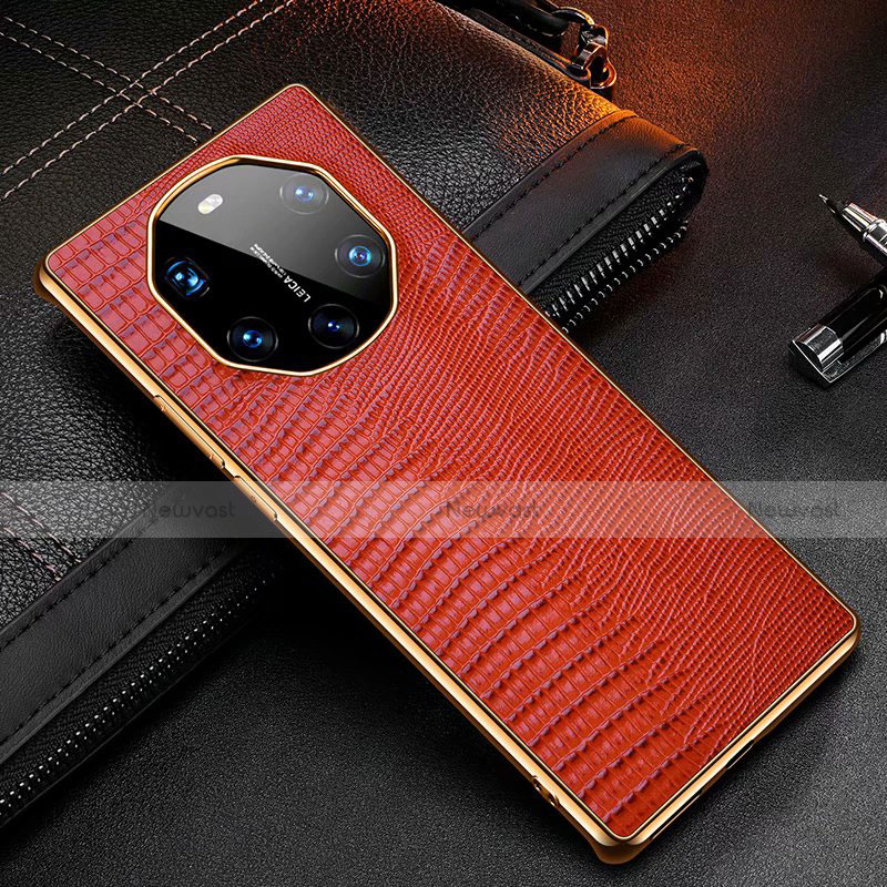 Soft Luxury Leather Snap On Case Cover R01 for Huawei Mate 40 RS