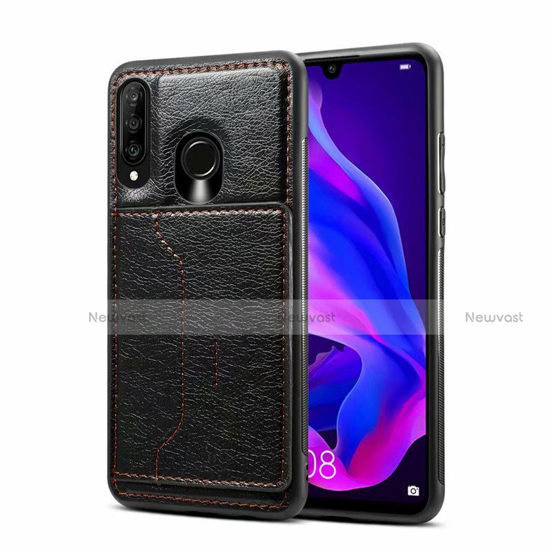 Soft Luxury Leather Snap On Case Cover R01 for Huawei P30 Lite New Edition
