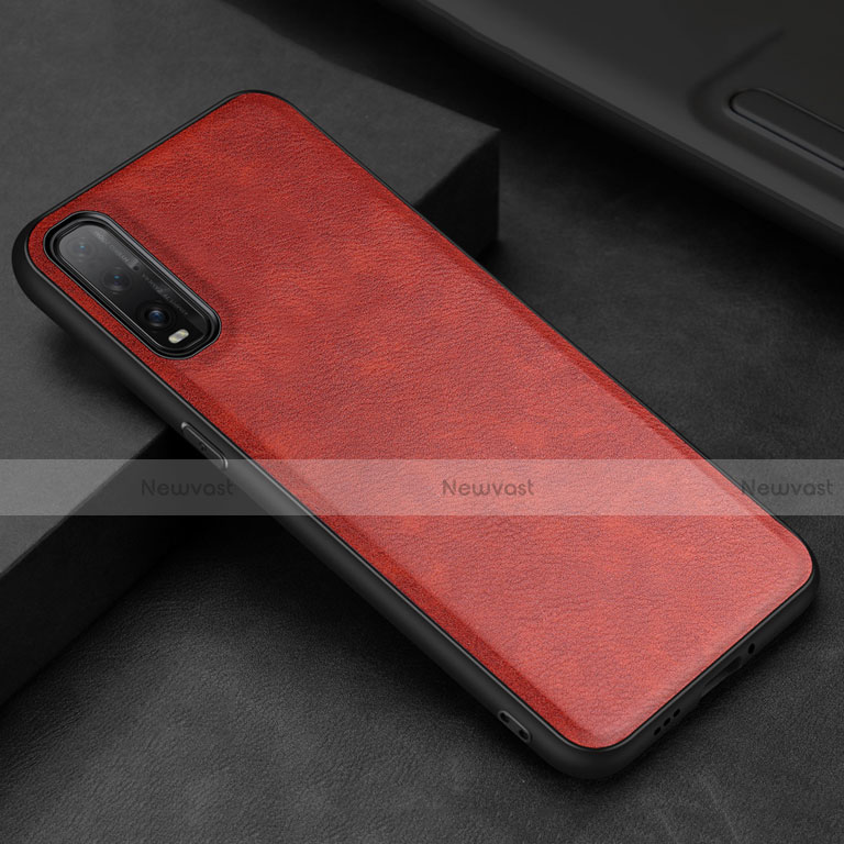 Soft Luxury Leather Snap On Case Cover R01 for Oppo Find X2