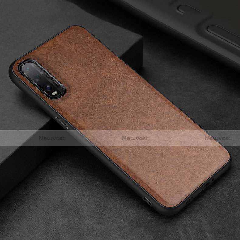 Soft Luxury Leather Snap On Case Cover R01 for Oppo Find X2