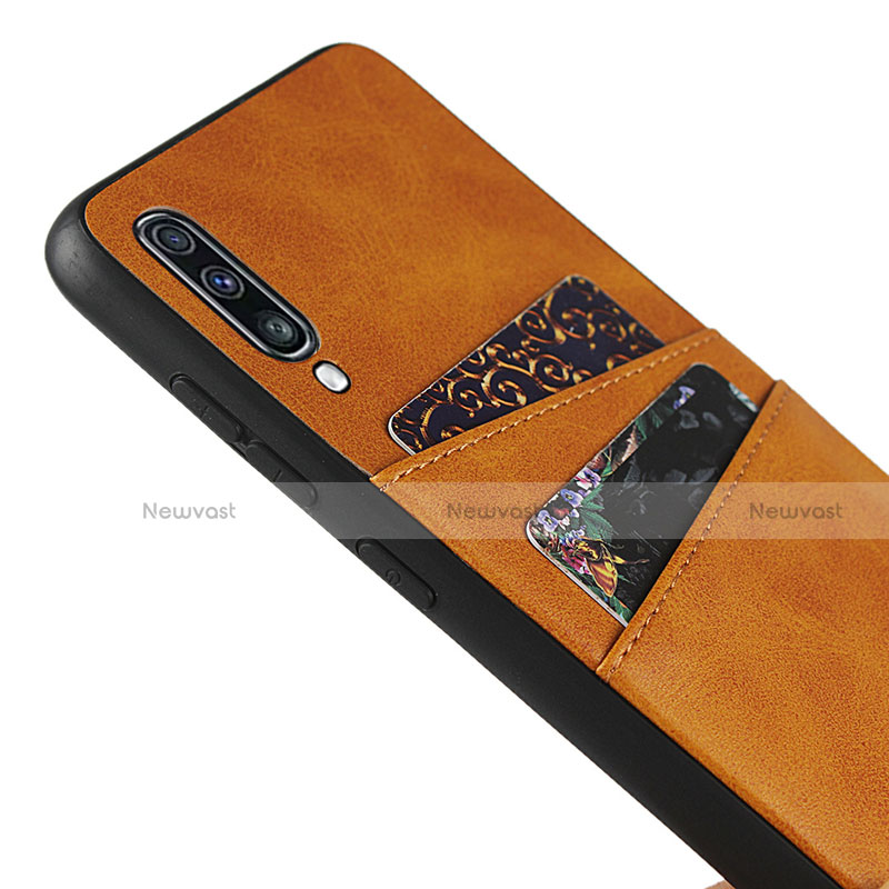 Soft Luxury Leather Snap On Case Cover R01 for Samsung Galaxy A70