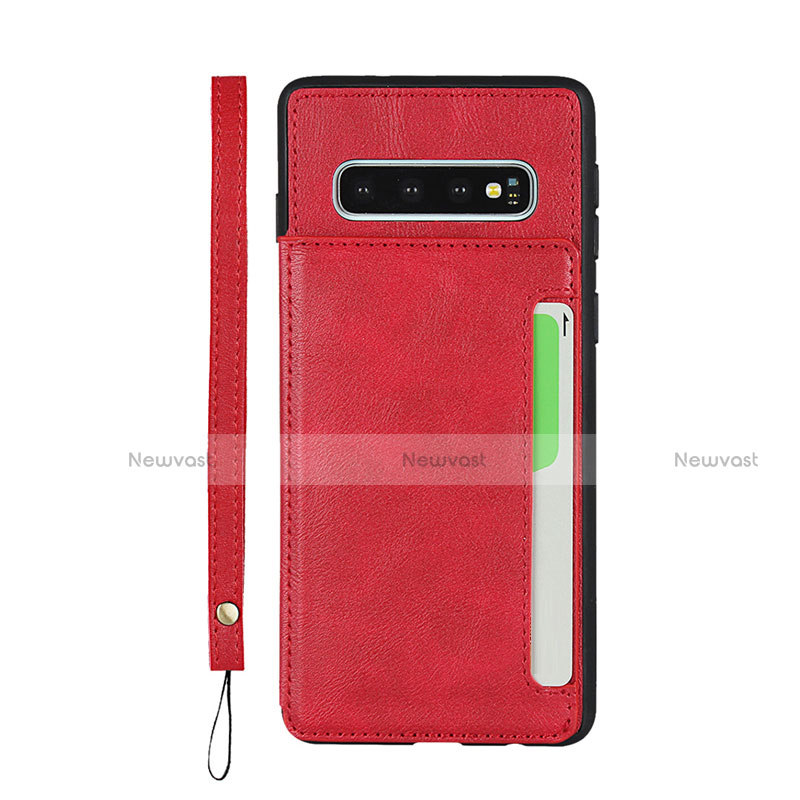 Soft Luxury Leather Snap On Case Cover R01 for Samsung Galaxy S10 5G