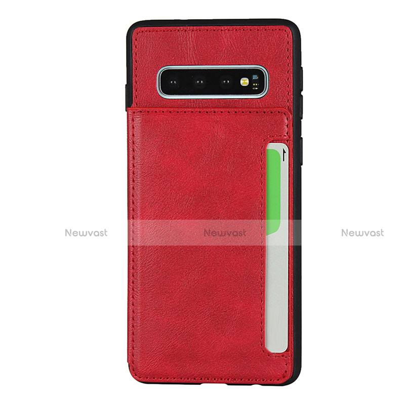 Soft Luxury Leather Snap On Case Cover R01 for Samsung Galaxy S10