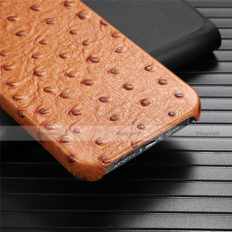 Soft Luxury Leather Snap On Case Cover R02 for Apple iPhone 12