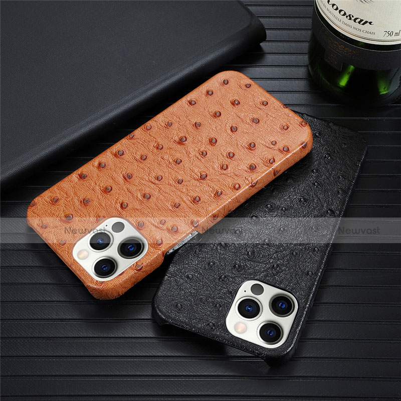Soft Luxury Leather Snap On Case Cover R02 for Apple iPhone 12 Pro